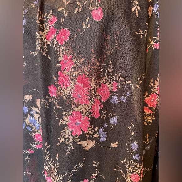 Case Fashions Vintage 70s Volup Whimsygoth Cottagecore Witchy Floral Mini Dress - Picture 2 of 6